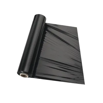 Stretch Film/Cling Wrap Transparent Black Plastic Wrap 160 meters 1.8kg Strong Secure Protective Packaging Material