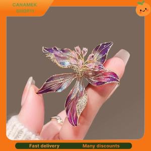 ❣️❣️❣️ Personality Exquisite French Style Iris Flower Brooches For Women Clothing Coat Jewelry Accessories