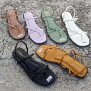 Sandal Flat Kirana - Sendal Jepit Tali Wanita Terbaru dengan Bantalan Busa