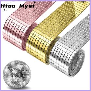 tantuoye สติกเกอร์กระเบื้องโมเสคกระจกขนาด4x100ซม. แบบ DIY สติกเกอร์ติดผนังอะคริลิคทรงสี่เหลี่ยมขนาดเล็กมีกาวในตัวงานฝีมือตกแต่งบ้านงานปาร์ตี้