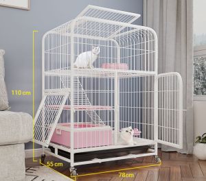 [To và Nặng] Chuồng mèo nan ống BigSize với 4 kích thước 1m 1m37 1m56 và 1m68 Hàng Loại 1