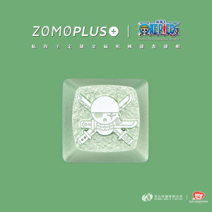 ZOMO Customized Roronoa Zoro Keycaps Anime Straw Hat Pirates Personalized Aluminum Alloy Mechanical Keyboard Keycap for Cherry/Razer etc Keyboard