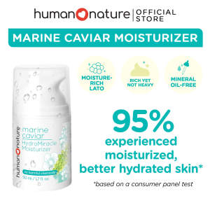 Human Nature Marine Caviar HydroMiracle Moisturizer 50ml with Seaweed Lato and Antioxidants | Intensive Moisturizing for Plump Dewy Glowing Skin (No Harmful Chemicals)
