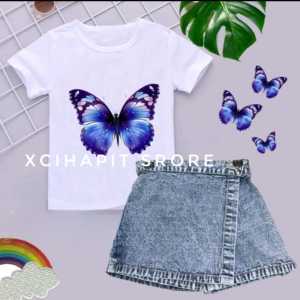 Terbaru Setelan ROKCEL (Rok Celana) Anak 1-6 Tahun