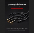 TRN T2 PRO 16 Core Silver Plated Copper Upgrade Cable For IEM Earphone Modular Kabel Sweppable. 