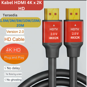 Kabel HDMI to HDMI 10M 4K x 2K Version 2.0 male to male HD HDR METAL GOLD premium quality