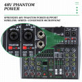 COD Ready Stock AIBEDO AK 4 /6/8 Saluran Mixer Audio Profesional Dapat dihubungkan ke catu daya mobil 12v 99 DSP USB Mini Audio Interface Untuk Merekam Mixer 48V Phantom Power Supply audio mixer yang paling murah. 