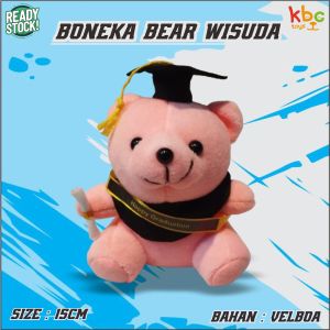 Boneka Wisuda Mini 15cm Teddy Bear Cocok Untuk Hiasan Buket Atau Hampers