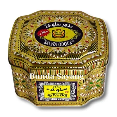 Bukhur Dupa Salwa Kaleng Bakhour Buhur Odour Pengharum Ruangan Wangi Aroma therapy asli Arab