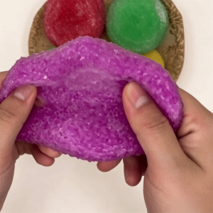 OEUVR Crunchy Slushy Texture Squishy Toy Rustling Sound Slow Rebound Squeeze Toy Pinch Toy Simulated Transparent Sensory Ball Leisure Relaxation