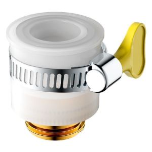 หัวแปลงก๊อกน้ำแบบสากล สำหรับใช้ในบ้าน หัวต่ออเนกประสงค์ สำหรับต่อกับก๊อกน้าkw750-หัวต่อก๊อกทองแดง แบบเข็มขัด家庭通用款水龙头转接头万能接头转换器外接接口老式水龙头转换头