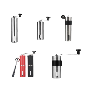 Portable Stainless Steels Manual Coffee Mill Hand Cranked Espresso Grinder Grinding Machine with Adjustable Coarseness