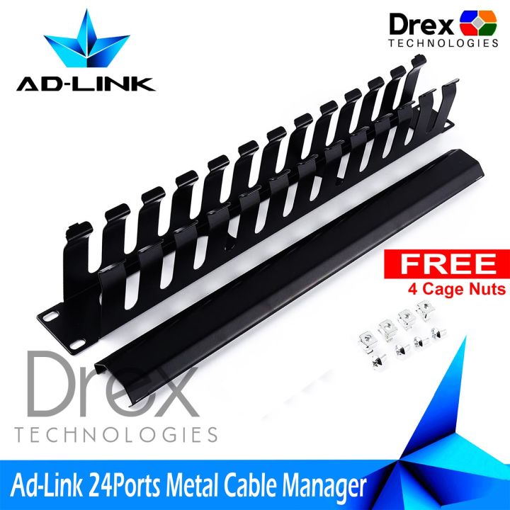 Ad-Link 1U 19 Inch Server Rack Wire Management - Rack Mount Horizontal ...