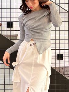 Lotus Clothing Claryn Top Atasan Lengan Panjang Rib Knit Wanita Long Sleeve Hijab Friendly