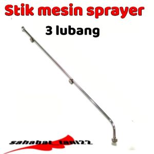 Stik sprayer tu26 Pipa bengkok 3 cabang nozzle untuk sprayer tangki mesin dan elektrik