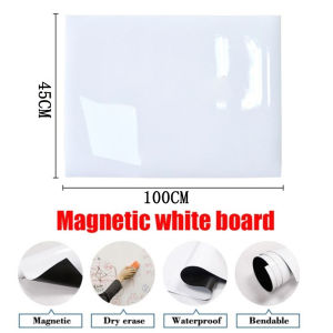Soft whiteboard wall stickers with magnetic writing surface can be removed without damaging the wall