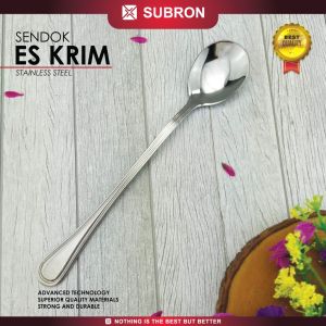 SUBRON Sendok Ice Cream Stainless Steel es krim Spoon Tebal Hotel