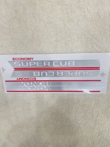 Bộ tem decal dán xe máy honda super cub đời 81 economy 50 zin thái siêu đẹp