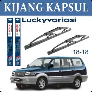 Wiper Pembersih Kaca Bagian Kaca Depan Mobil Kijang Kapsul Wiper Bosch Advantage Ukuran 18 - 18