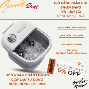 [KHUNG GIỜ VÀNG] Lumias Bồn ngâm chân massage nước nóng LMF-01W