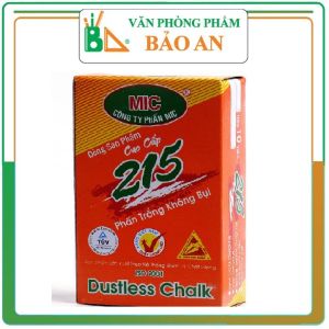 Combo 5 hộp Phấn trắng không bụi Mic 50 viên - Văn phòng phẩm Bảo An