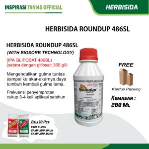 Roundup Herbisida Obat Pembasmi Rumput Liar 200ml/Obat Pertanian Roundap Pembasmi Rumput Liar 200 ml