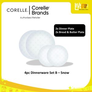 CORELLE 4pc Dinnerware Set B – Snow