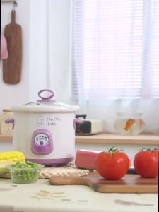 bb Congee cooking pot Baby Pot Baby Cook Porridge Pot Stew Ceramic Small Stew Pot Electric Mini Automatic Complementary Food Pot