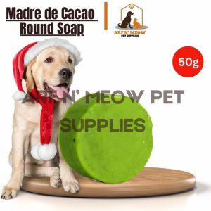 50g Madre de Cacao Round Soap Pet Accessories Against Tick and Flea Soap Pet Essentials