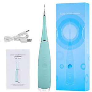 GREEN MALAYSIA STOCK Electric Ultrasonic Dental Scaler Tooth Calculus Remover Cleaner Stains Tartar Teeth Tartar Remove teeth