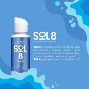 Cairan Softlens SOL-8 60ml by EXOTICON Air Cuci Bilas Pembersih Soflens