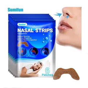 Sumifun Dải mũi Thảo Dược Chăm sóc viêm mũi Viêm xoang nghẹt mũi vá ngừng ngáy làm mới thở trơn tru thạch cao