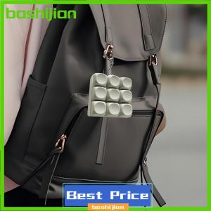 bashijian Keychain With Keyboard To Relieve Stress 4 9 Button Toy Relaxing And Quiet Mechanical Keyboard Easy To Remove Readjust