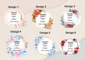 4CM 100 PCS Cute Thank You Sticker, Door Gift Sticker , Wedding Sticker , sticker kahwin. 