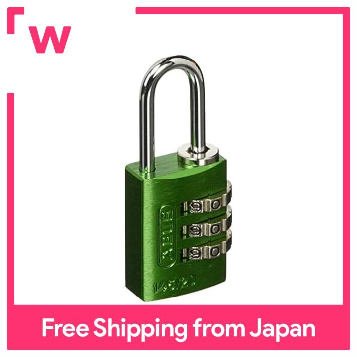 Japan Lock Service Variable Number Padlock 145-20 Green 00721235-1 ...