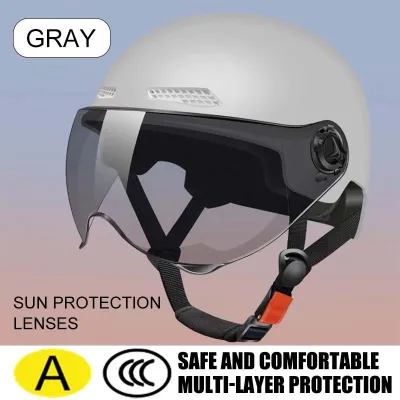 ICC Certified Half Face Helmet Half face Motorcycle Helmet Safety Helmet For Men And Women