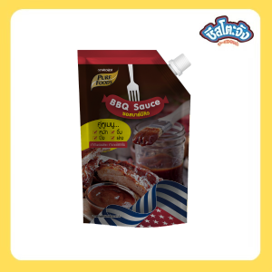 Cheesetojung :  ซอสบาร์บีคิว บาร์บีคิว ( BBQ Sauce ) ใช้สำหรับจิ้ม ทา ราด หมัก แบบถุง ตราเพียวฟู้ดส์ ขนาด 920 กรัม พร้อมส่ง