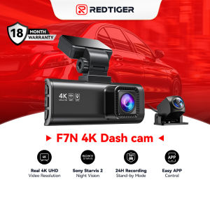 REDTIGER F7N 4K Front & Rear Dash Cam WiFi GPS 24H Parking Mode Car DVR (Without Memory Card)
