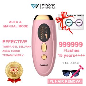 Winland IPL laser Hair Removal Perontok Bulu Permanent Alat Penghilang bulu TANPA SAKIT 999999 FLASH GARANSI 1TAHUN(Garansi 1 tahun/COD)beli 1 gratis 1