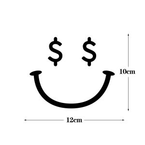 1PCS Piaggio Vespa Sprint GTS 300 Smiley Sticker Emoji Motorcycle Headlight Decal Cute Funny Scooter Sticker