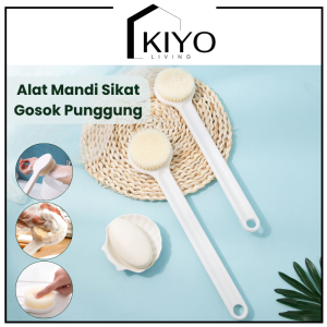 Alat Mandi Sikat Gosok Punggung Dengan Gagang Panjang Sikat Mandi Brush Shower Puff