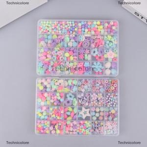 [COD] Technicolore 1ชุดที่สร้างสรรค์ลูกปัด spacer ทำสร้อยคอสร้อยข้อมือ10 24ตารางสาวชุดเครื่องประดับของเล่นแฮนด์เมด DIY ลูกปัดของขวัญของเล่นเด็ก