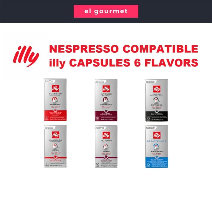 coffee ☃ illy Nespresso Coffee Capsules 6 Flavors | Lazada