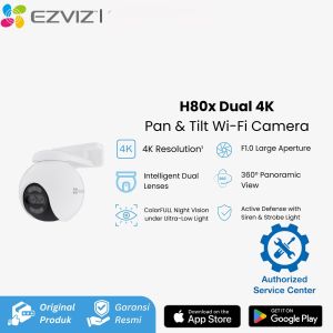 EZVIZ H80x Smart WiFi CCTV IP Camera Dual 4K Pan & Tilt Wi-Fi IPCam CCTV Outdoor