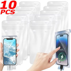 10Cái Túi Đựng Điện Thoại Chống Nước Cho Người Đi Xe Máy / Túi Chống Nước Siêu Dày Cho Điện Thoại / Túi Trong Suốt Cho Màn Hình Cảm Ứng / Túi Bảo Vệ Điện Thoại Di Động Bằng PVC