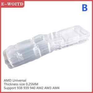 FUJIAS3 เคสฝาพับเก็บ10ชิ้นกล่องป้องกัน1155 775ซีพียู AMD สำหรับชิปเซ็ต Intel IC