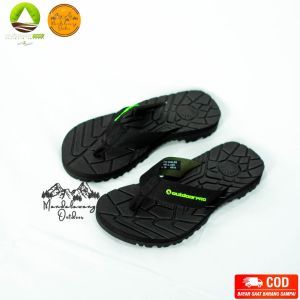 Outdoor Pro Dueler MXT Sandal Gunung Jepit Pria Sendal Gunung Sandal Traveling Adventure Keren Black Brick Coral