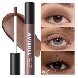 K10SEQ Mờ Phấn mắt dạng lỏng 10 màu sắc Màu nude Phấn tạo khối mắt Bền lâu Bút kẻ mắt dạng sáp Phụ nữ