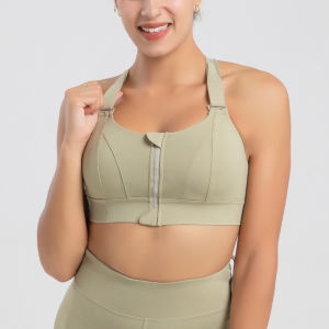 Women Sports Bras Plus Size 5XL Shockproof High Support Athletic Brassiere Velcro Adjustable Bras Top Yoga Vest Fitness Crop Tops