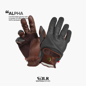 WJ Leather - Sarung Tangan Kulit - Alpha Dark Grey